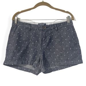 Old Navy Everyday Short, Size 6, blue with white polka dots